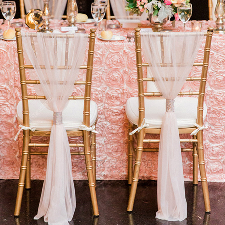 Chair Sash Organza - 10pcs Wedding Chair Cover Sash Bow