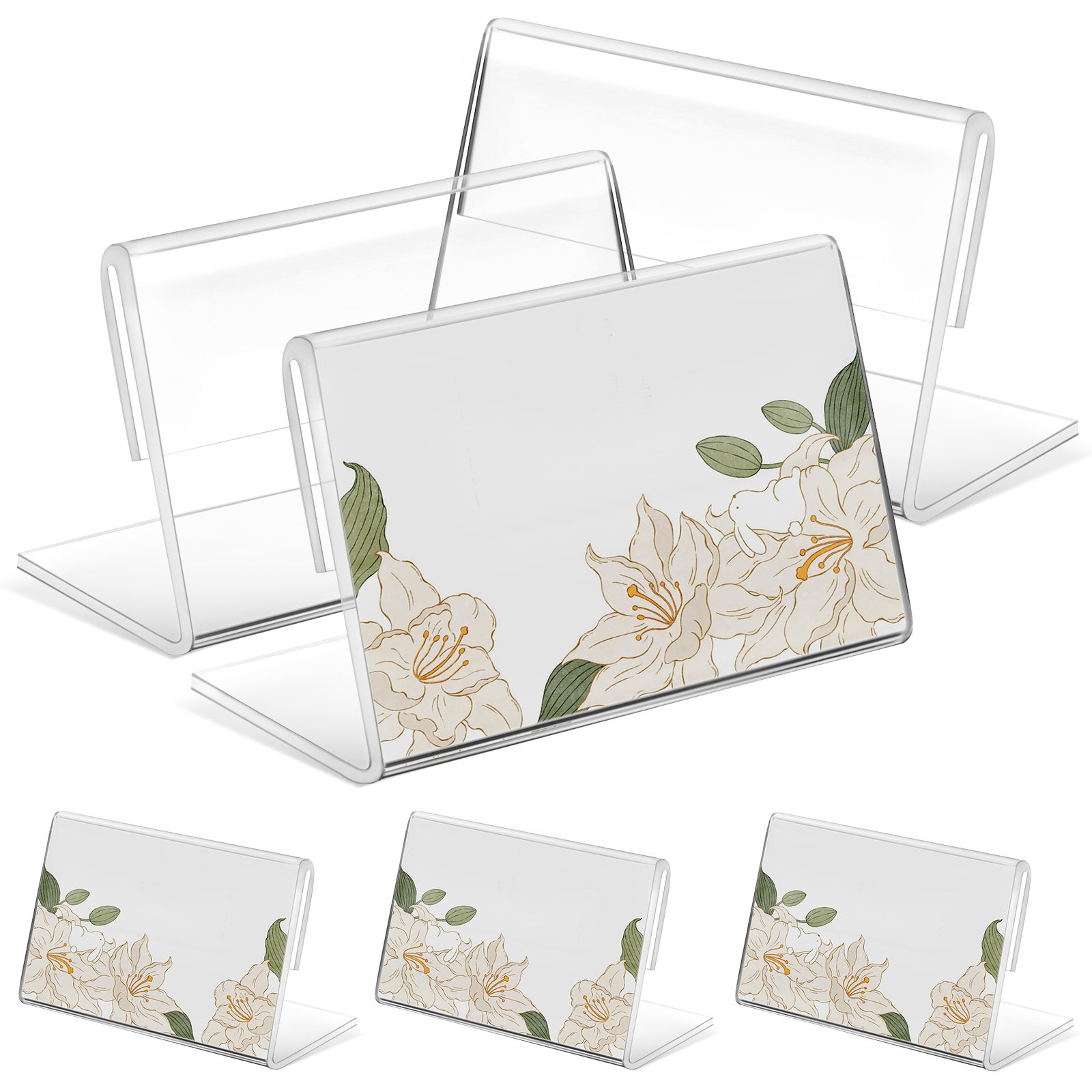 Place Card Holder - 40 Pcs Sign Holders Card Display