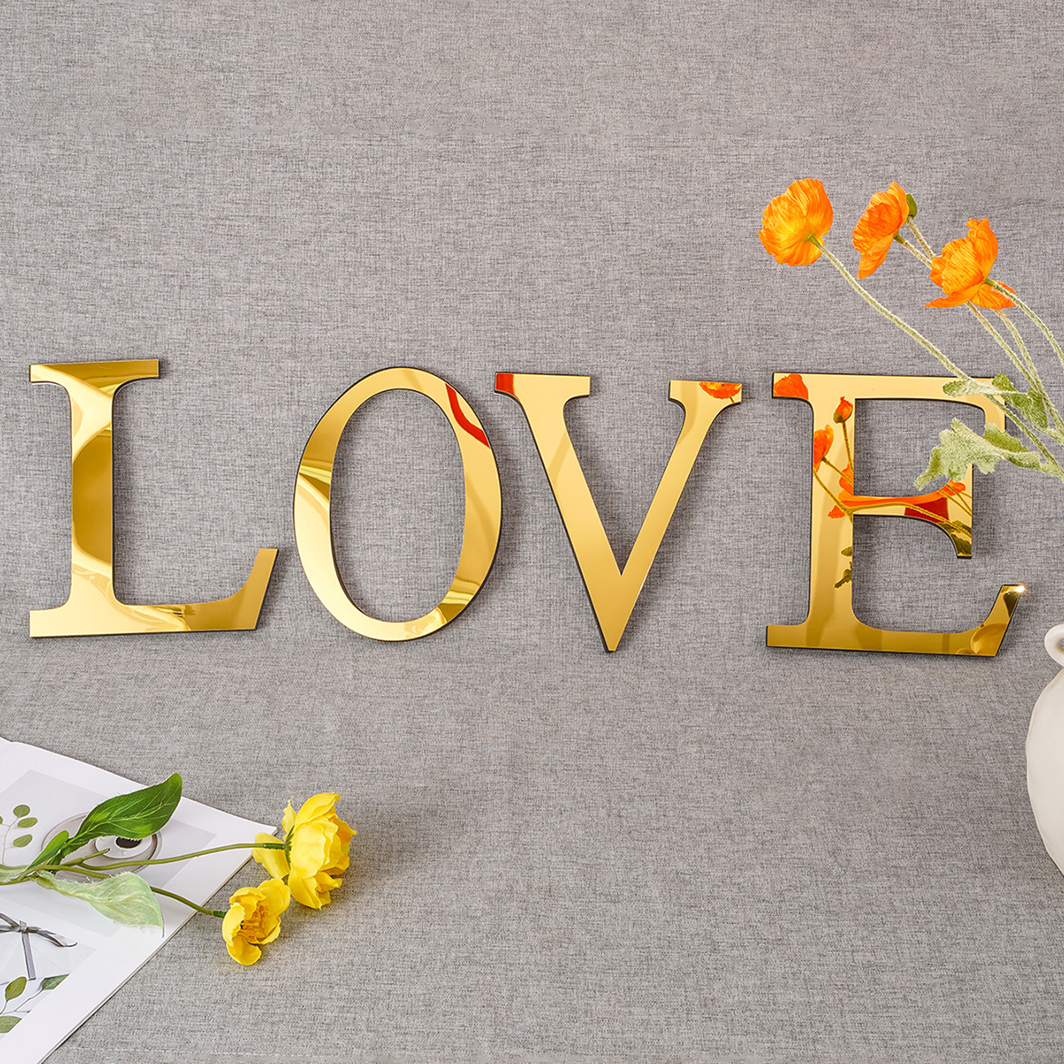 Wedding Package Gold - 20cm Silver Gold Black Acrylic Mirror