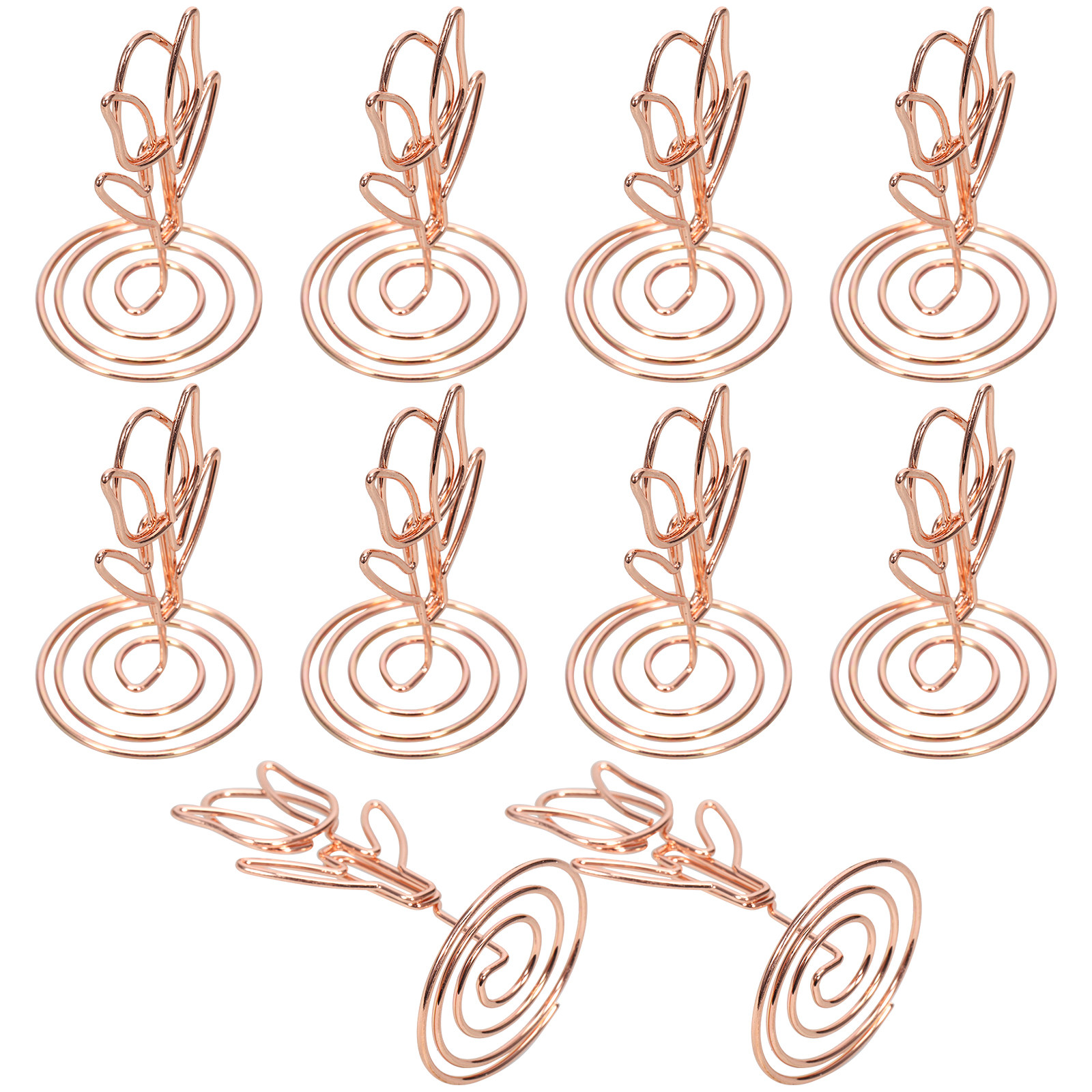 Place Card Holder - 10Pcs Flower Style Table Card Holders