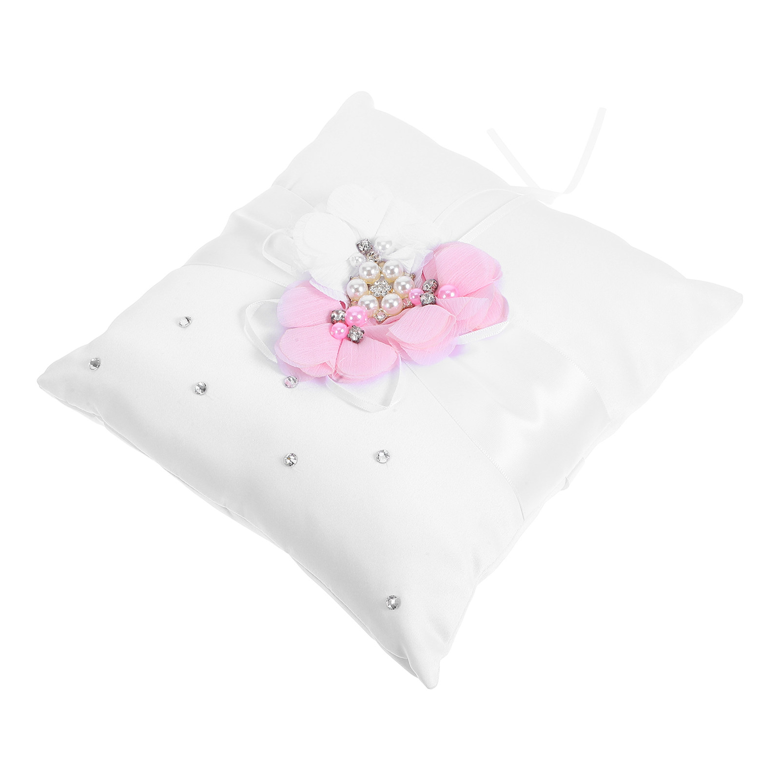 Ring Bearer Pillow - 20x20cm Delicate Wedding Ring Pillow Pearl