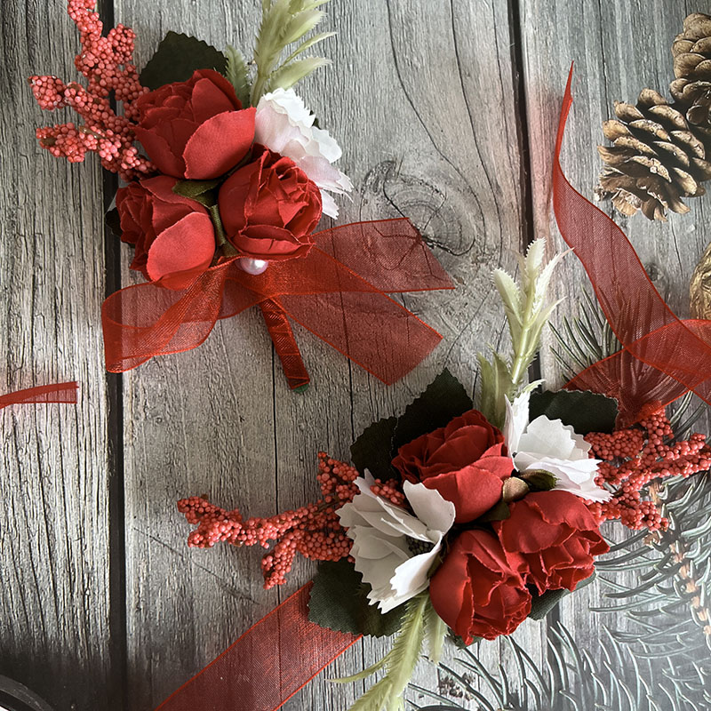 Wedding Supply List - 10pcs Wrist Flowers Corsage Buttonhole Wedding