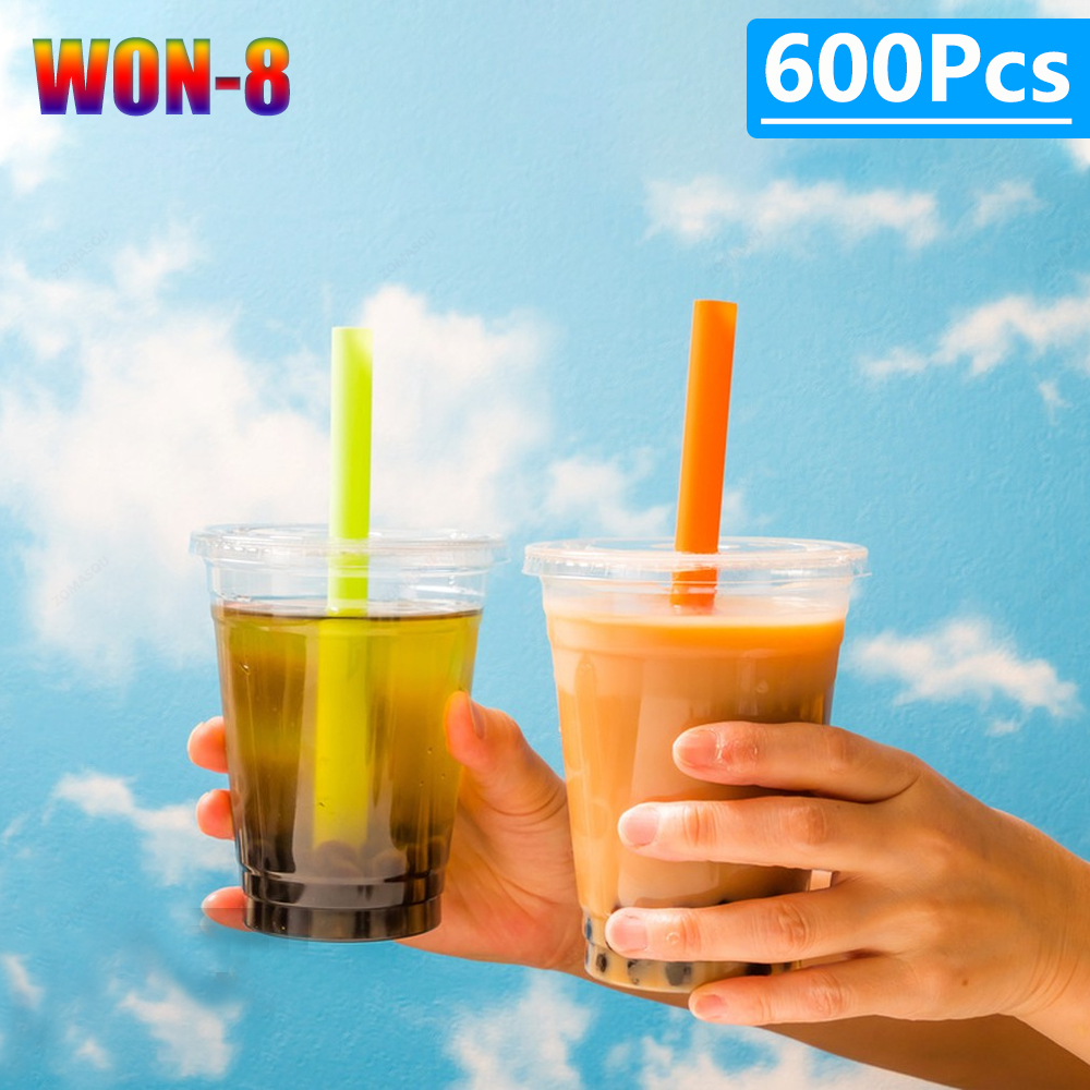 Wedding Fountain - 50-400Pcs Large Colorful Drinking Straws Bubble
