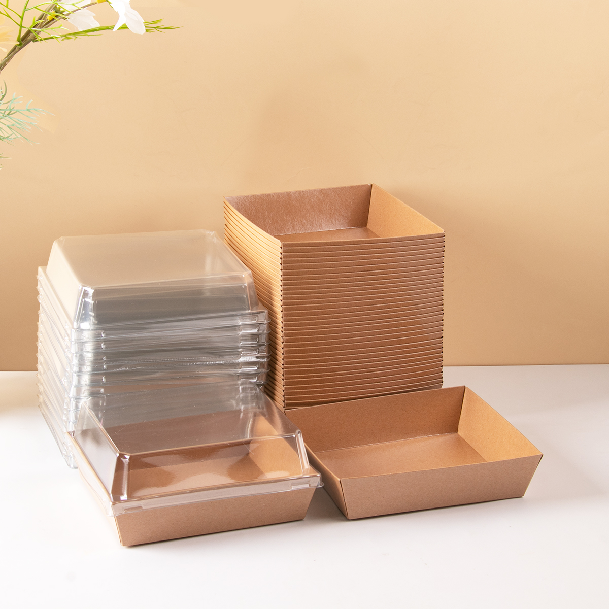 Wedding Cake Supply - 10pcs Kraft Paper Cake Dessert Donut