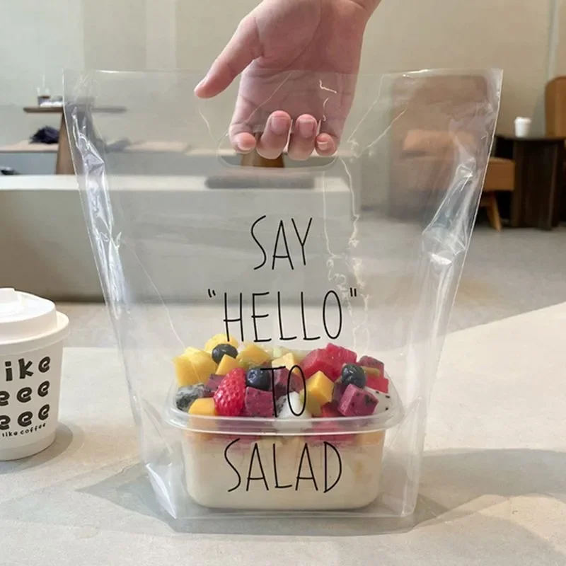 Wedding Cake Supply - 50pcs Transparent Packaging Bag Plastic Tote