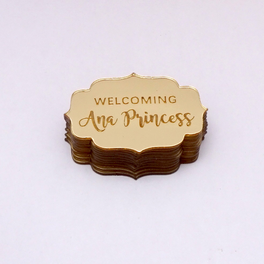 Wedding Supply List - 20pcs Acrylic Mirror Sticker Wedding Favors
