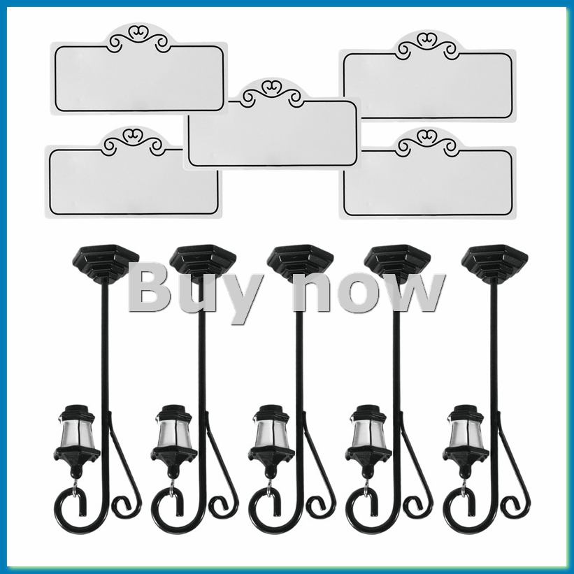 Place Card Holder - 5 PCS Streetlight Shape Wedding Reception