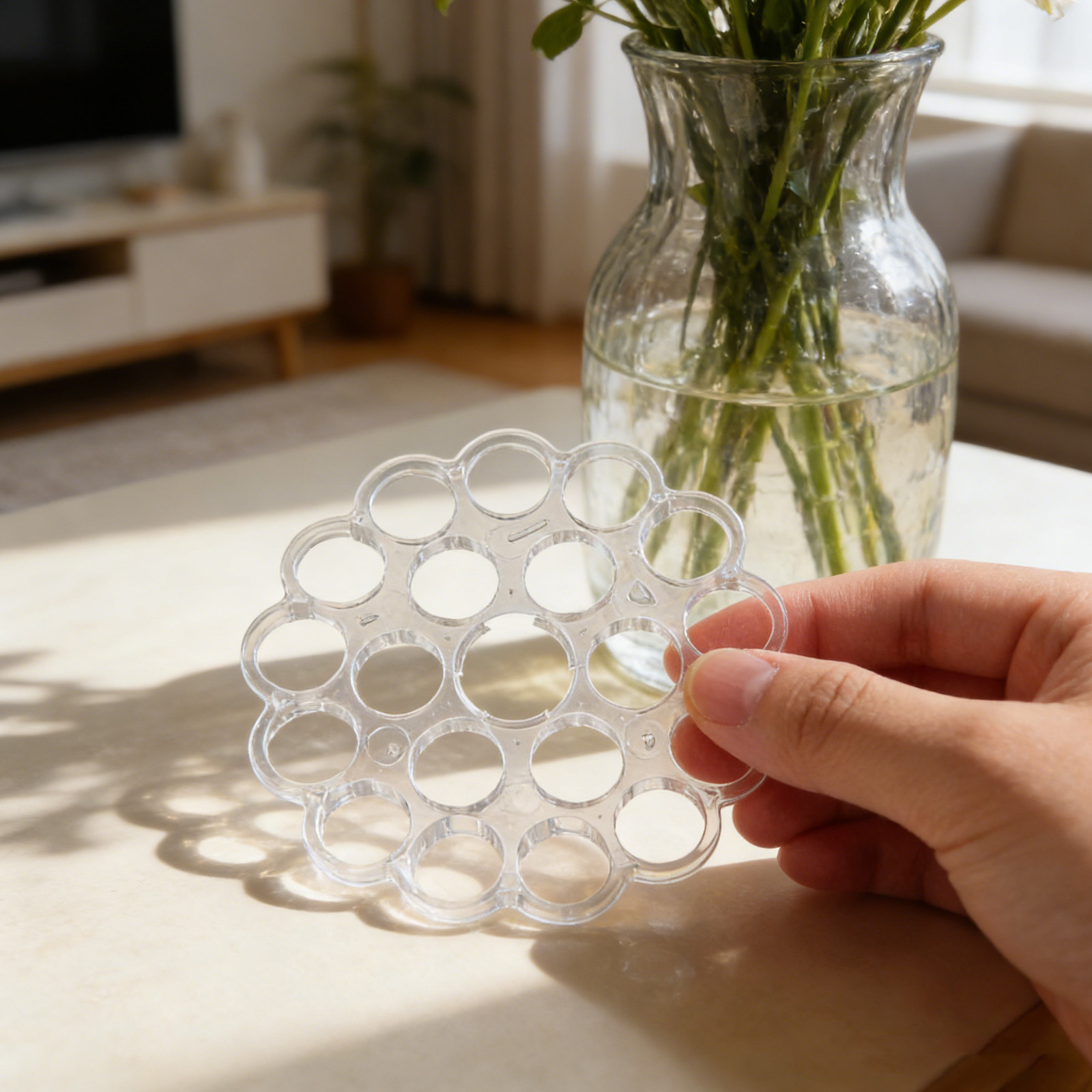 2Pcs Clear Floral Grid for Vas - Wedding Support のレビューと価格