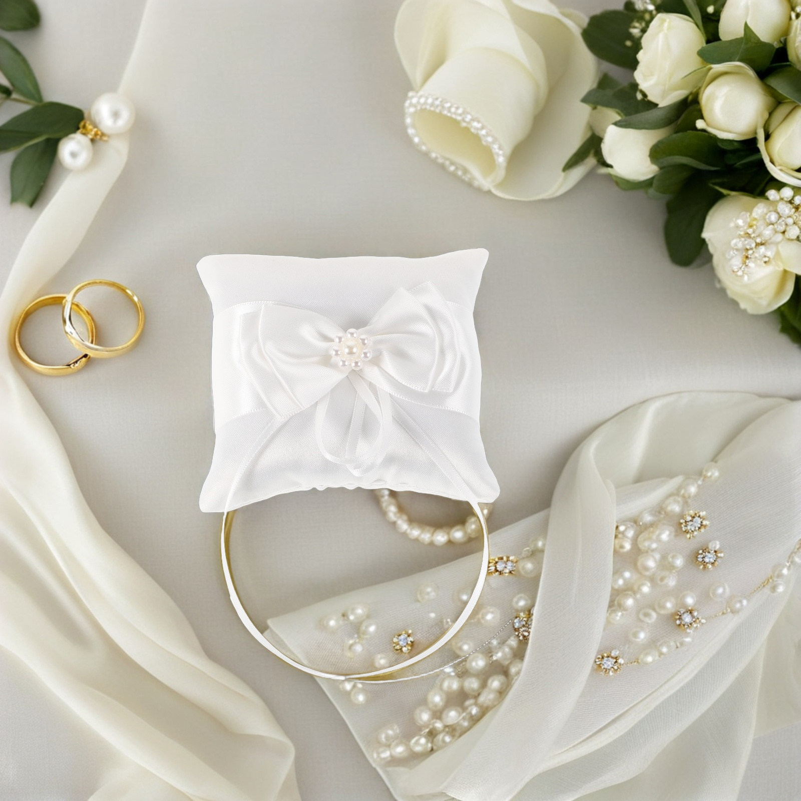 European Style Wedding Ring Pi - Ring Bearer Pillow のレビューと価格