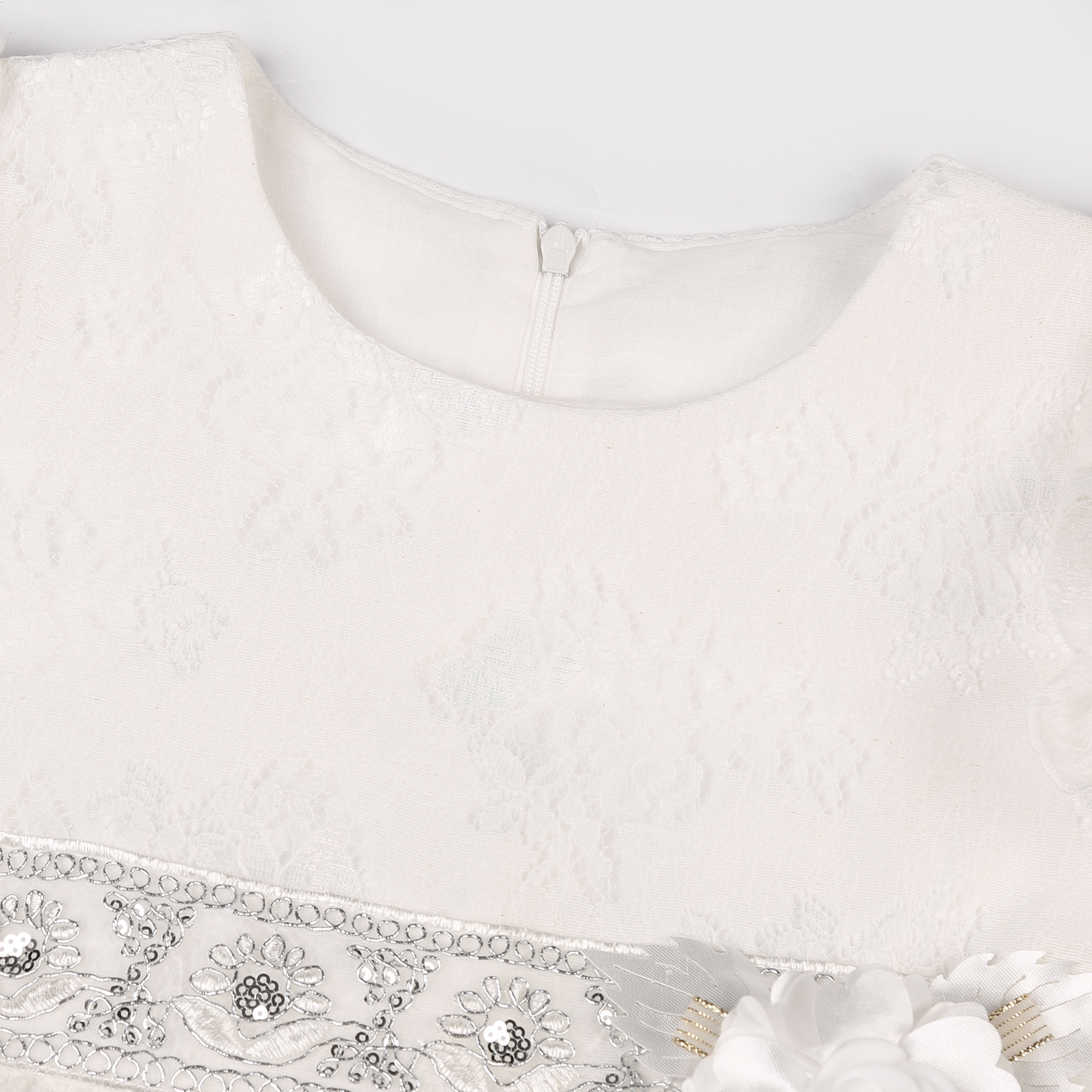 White lace floral bow waistban - Wedding Lulu のレビューと価格