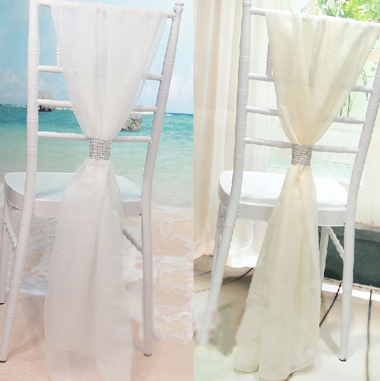 10pcs Wedding Chair Cover Sash - Chair Sash Organza のレビューと価格