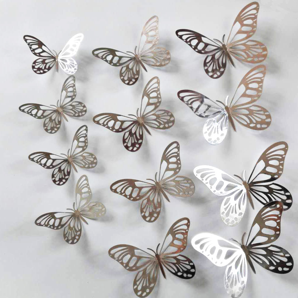 12Pcs/Set Gold Silver Hollow B - Wedding Package Gold のレビューと価格