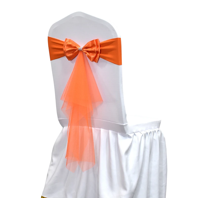 10 50pcs Spandex Chair Sashes  - Chair Sash Organza のレビューと価格
