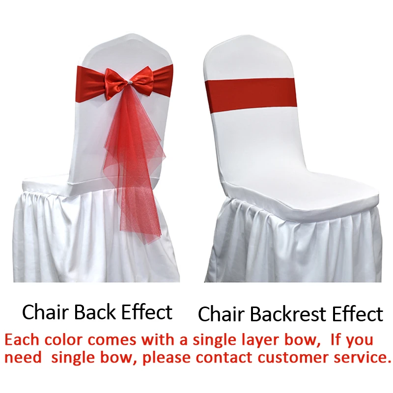 10 50pcs Spandex Chair Sashes  - Chair Sash Organza のレビューと価格
