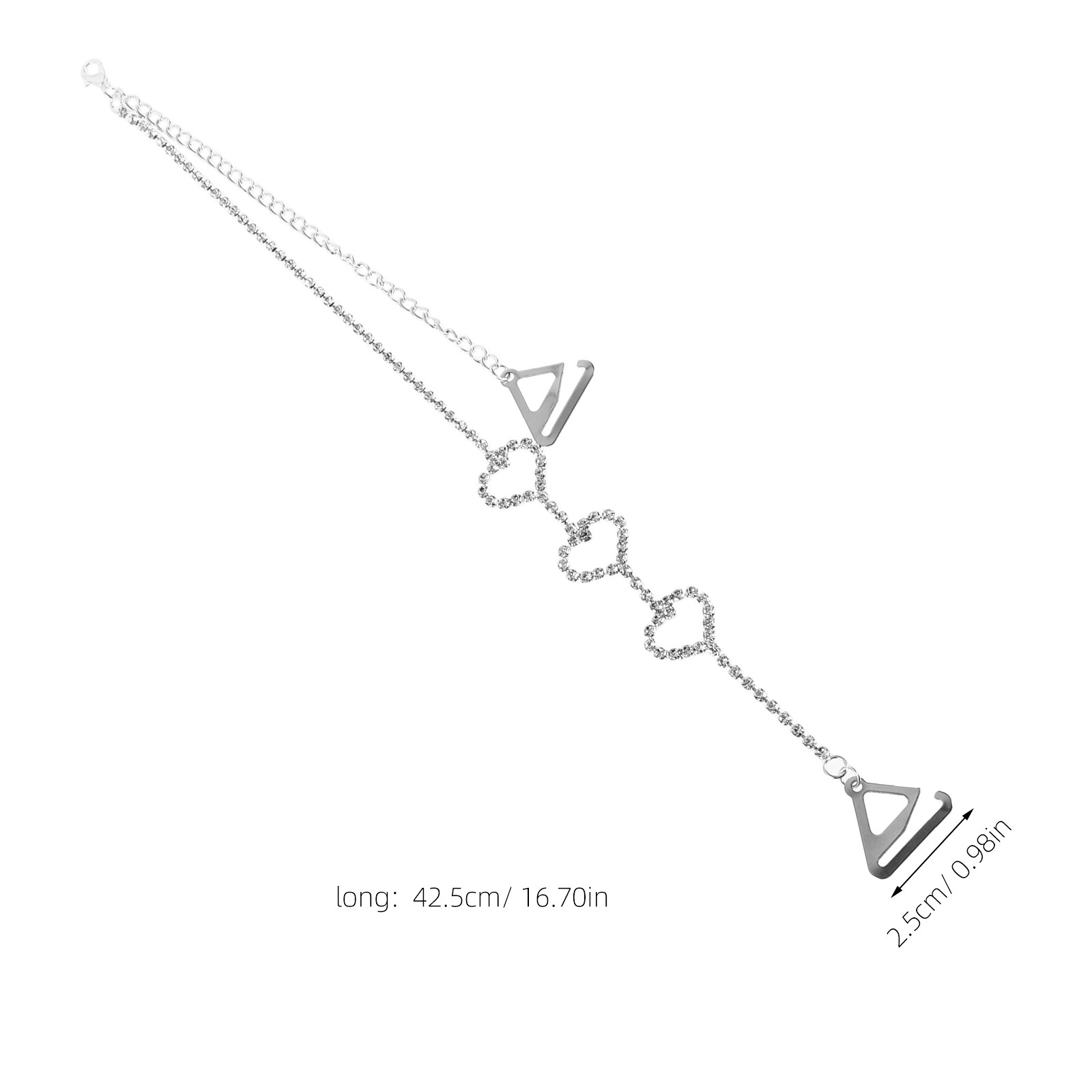 1Pair Elegant Rhinestone Strap - Wedding Support のレビューと価格