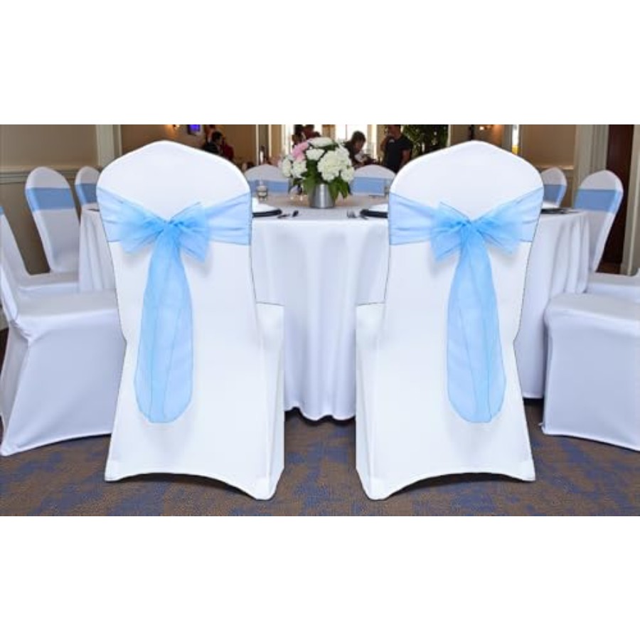 ® Pack of Organza Chair Sashes - Chair Sash Organza のレビューと価格