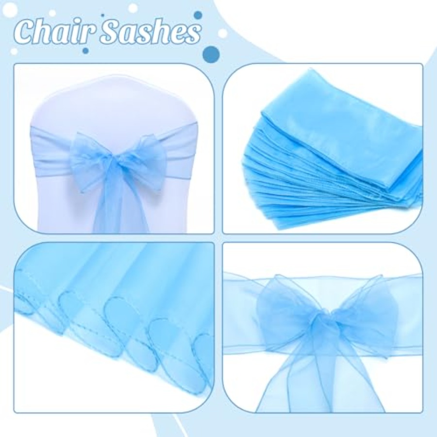 ® Pack of Organza Chair Sashes - Chair Sash Organza のレビューと価格