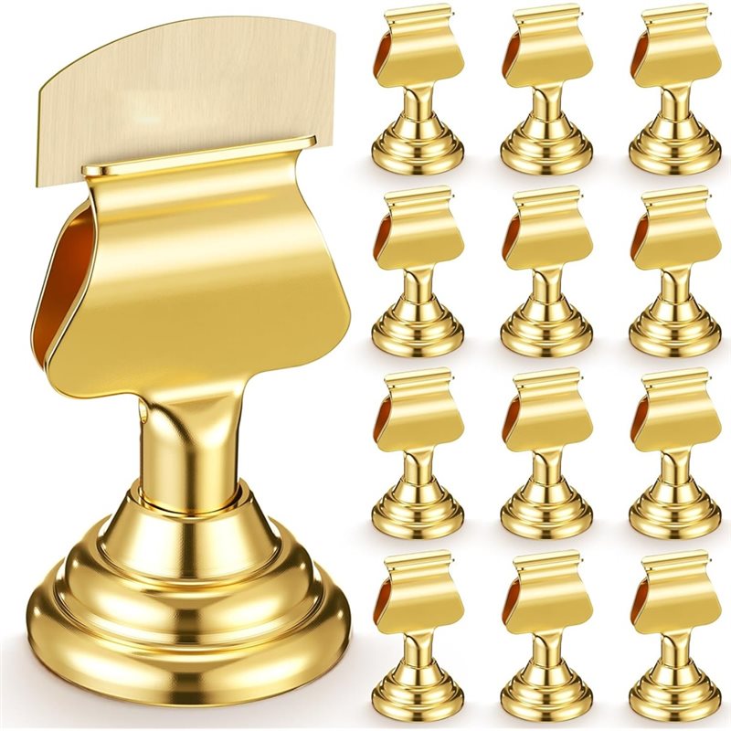 ~Latest Model 12Pcs Gold Mini  - Table Number Gold のレビューと価格