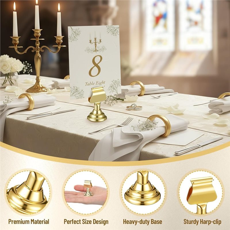 ~Latest Model 12Pcs Gold Mini  - Table Number Gold のレビューと価格