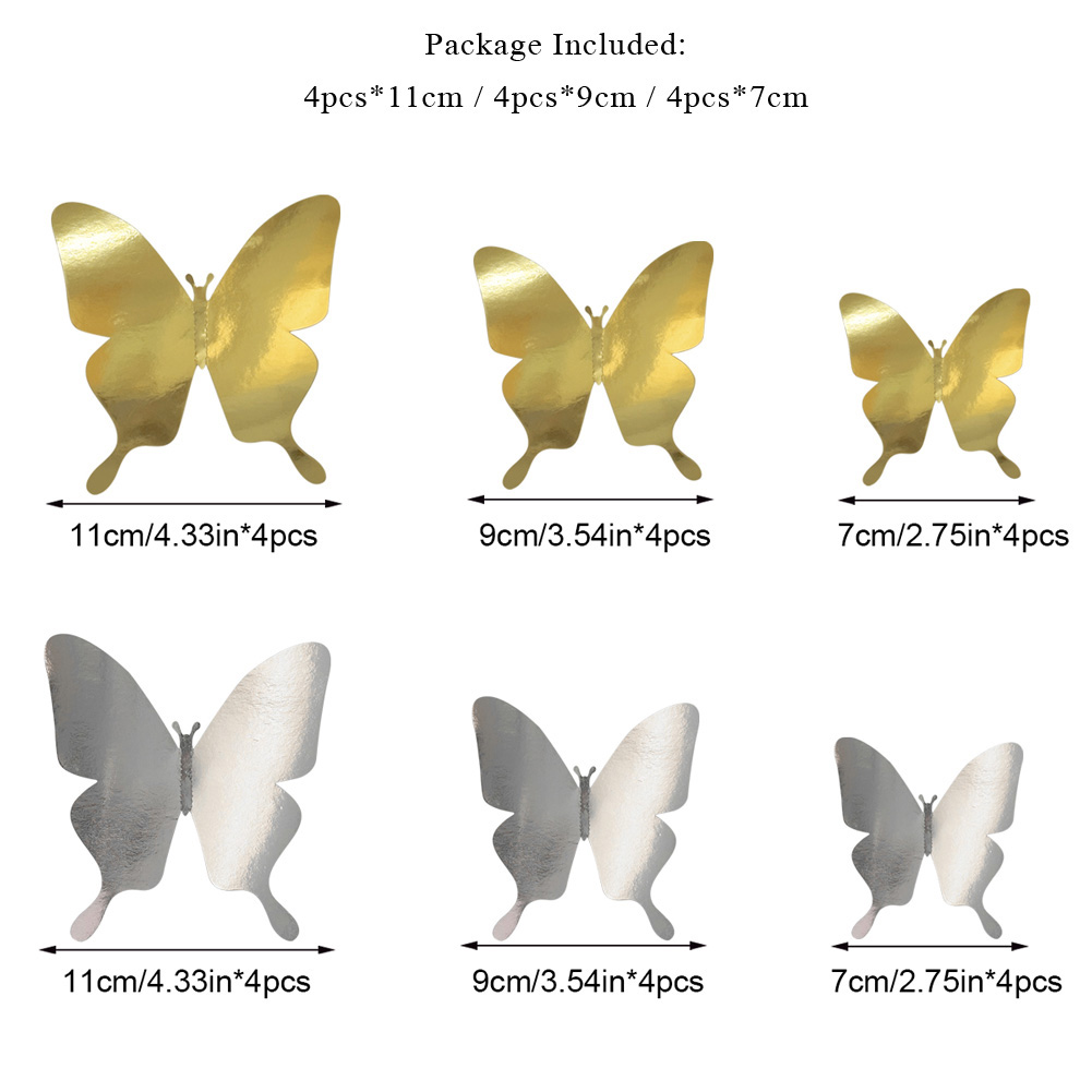 12 Pcs Gold Silver Reflective  - Wedding Package Gold のレビューと価格