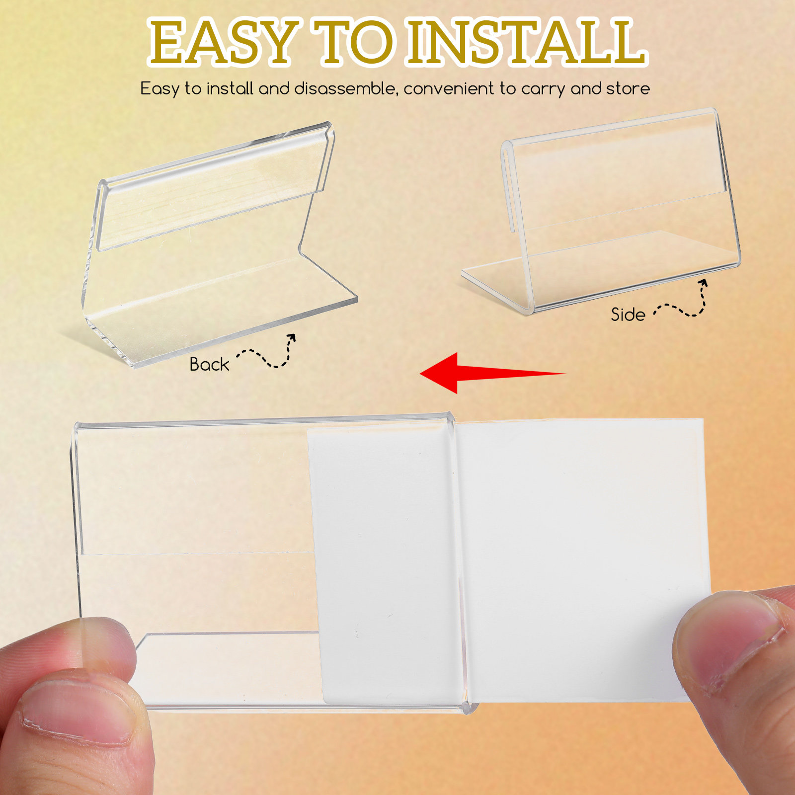 40 Pcs Sign Holders Card Displ - Place Card Holder のレビューと価格