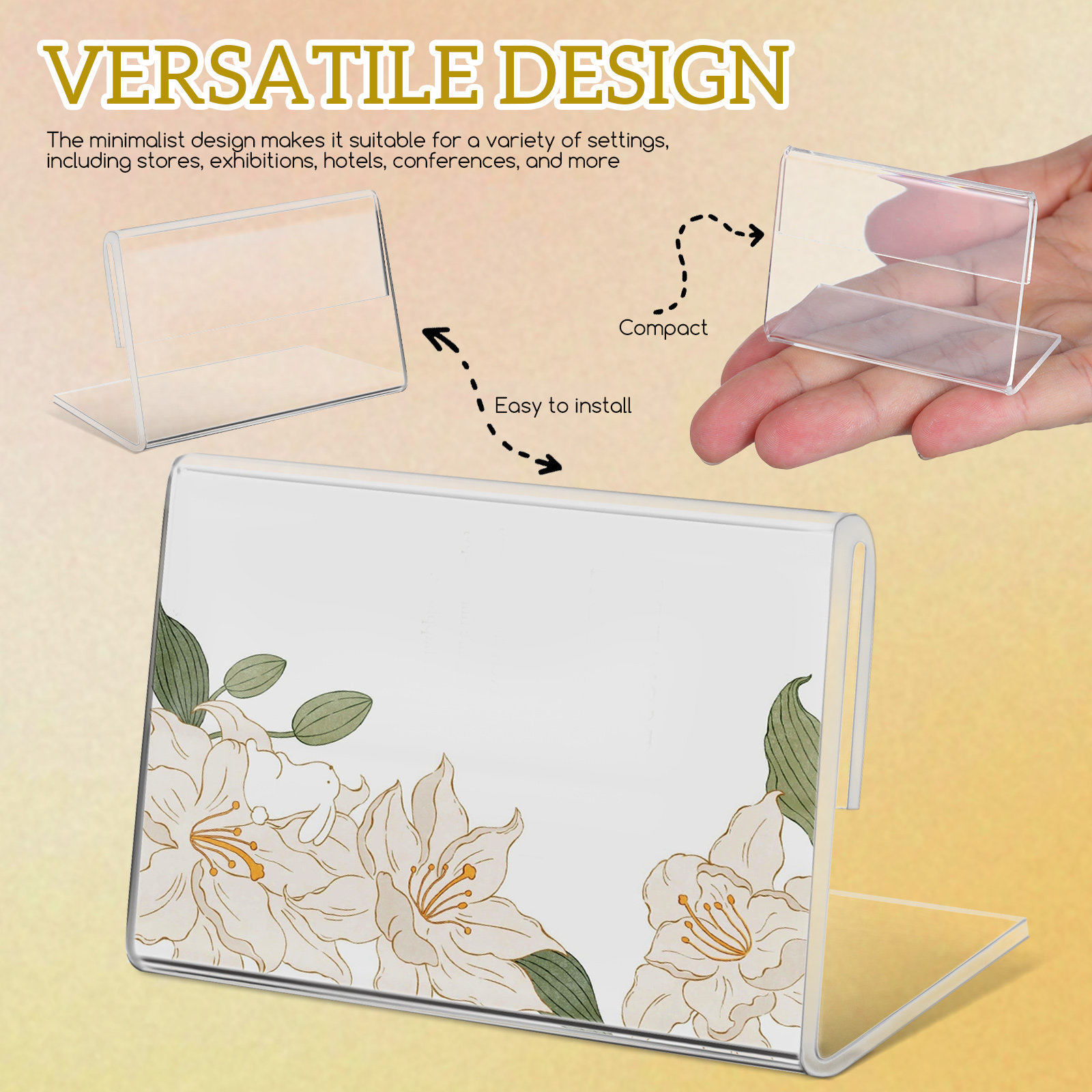 40 Pcs Sign Holders Card Displ - Place Card Holder のレビューと価格