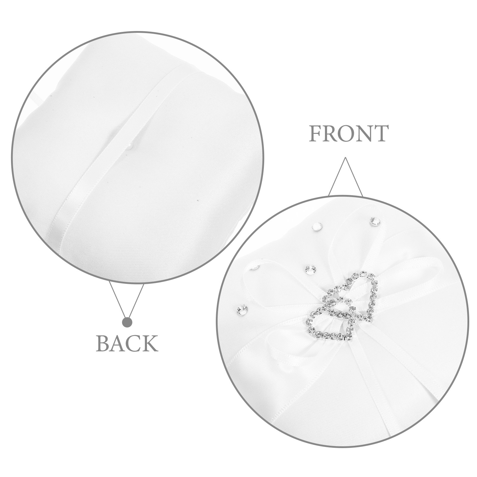 Double Heart Wedding Ring Pill - Ring Bearer Pillow のレビューと価格