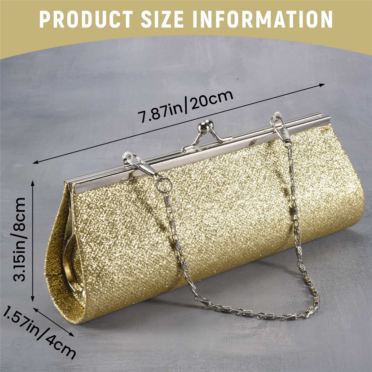 A330 Women Glitter Clutch Purs - Wedding Package Gold のレビューと価格