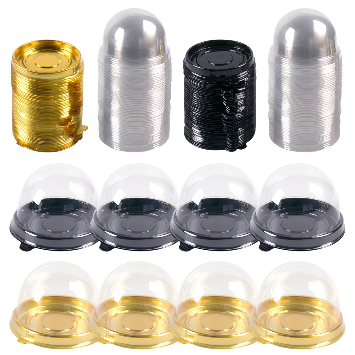 50pcs Mini Transparent Cake Bo - Wedding Cake Supply のレビューと価格