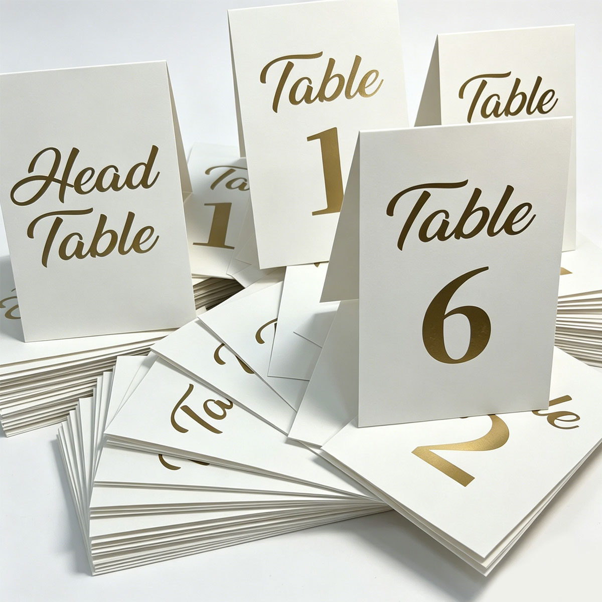 1set Gold Foil Wedding Table N - Table Number Gold のレビューと価格