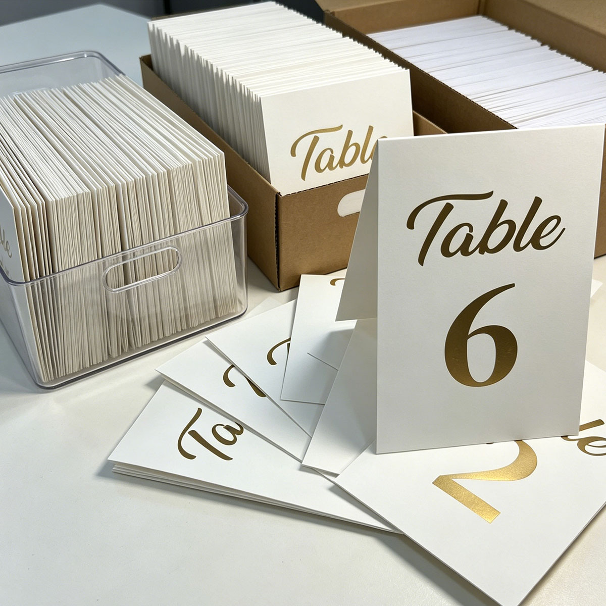1set Gold Foil Wedding Table N - Table Number Gold のレビューと価格