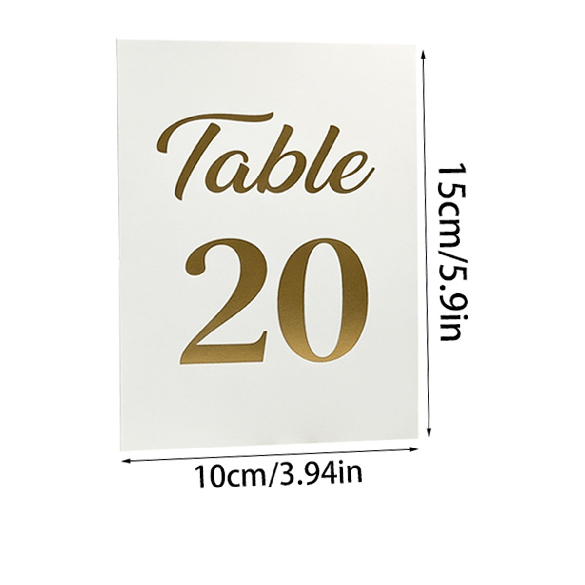 1set Gold Foil Wedding Table N - Table Number Gold のレビューと価格