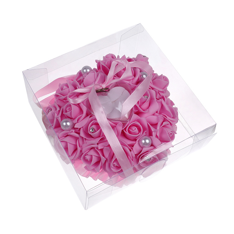 1Pcs Heart-shape Rose Flowers  - Ring Bearer Pillow のレビューと価格