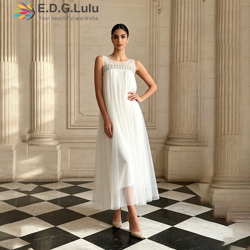 EDGLuLu High Quality O Neck Na - Wedding Lulu のレビューと価格