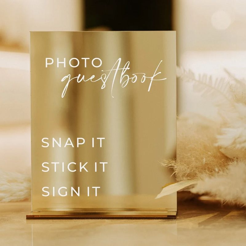 Rectangle Gold Mirror Wedding  - Table Number Gold のレビューと価格