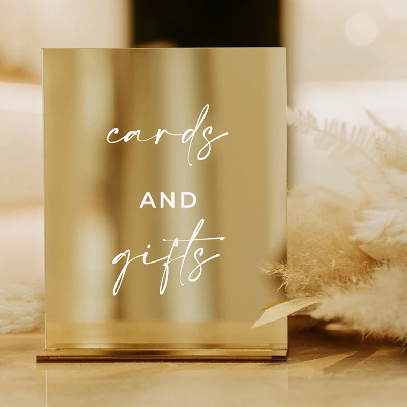 Rectangle Gold Mirror Wedding  - Table Number Gold のレビューと価格