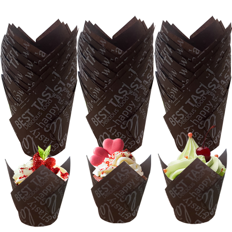 50Pcs/100Pcs Coffee-Themed Tul - Wedding Cake Supply のレビューと価格