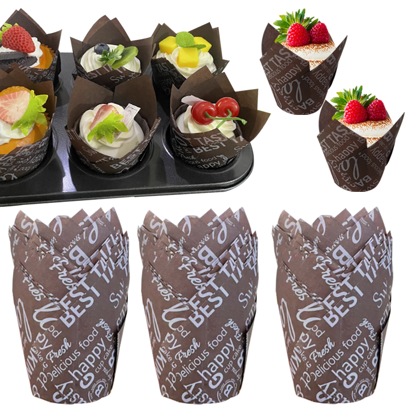 50Pcs/100Pcs Coffee-Themed Tul - Wedding Cake Supply のレビューと価格