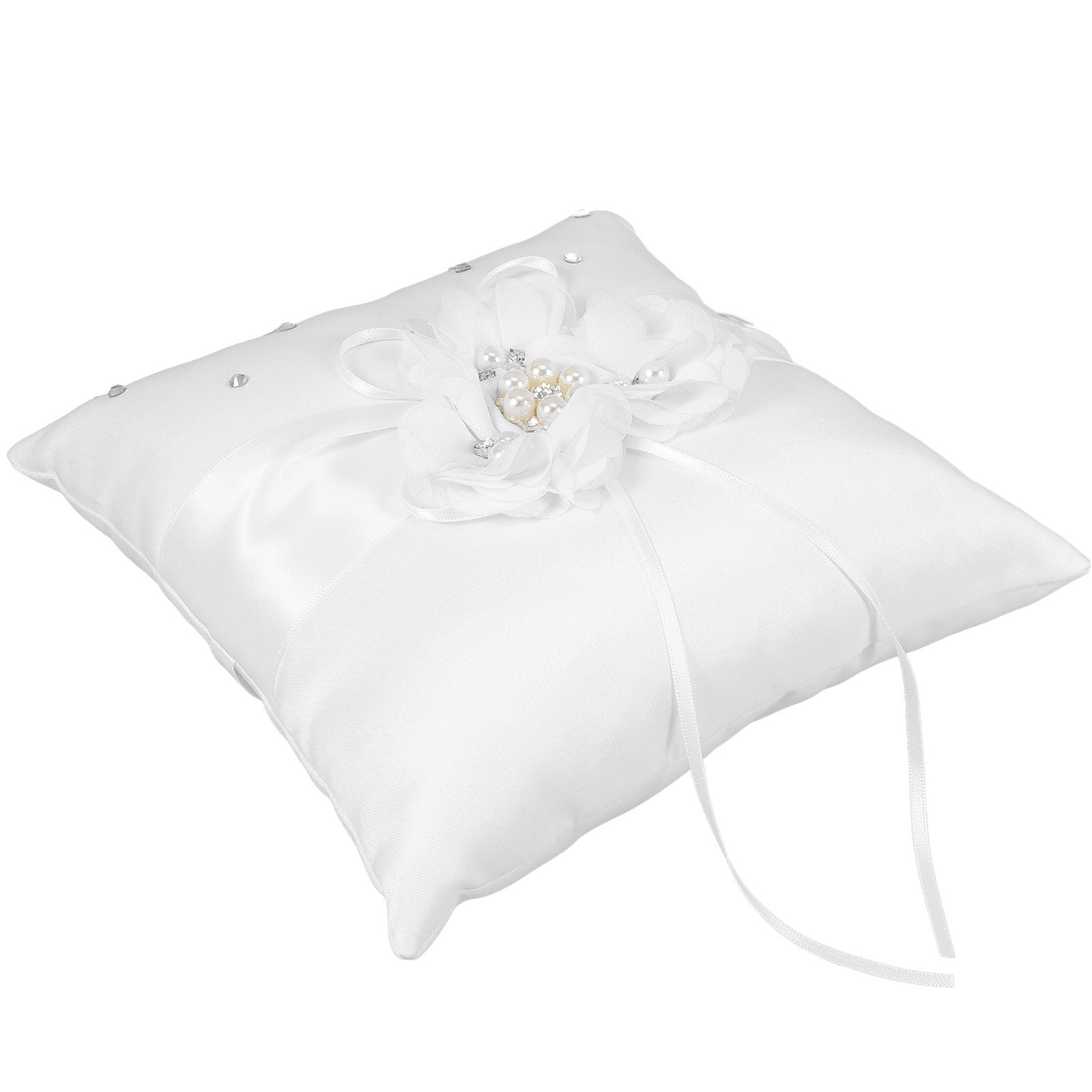 20x20cm Flower Wedding Ring Pi - Ring Bearer Pillow のレビューと価格