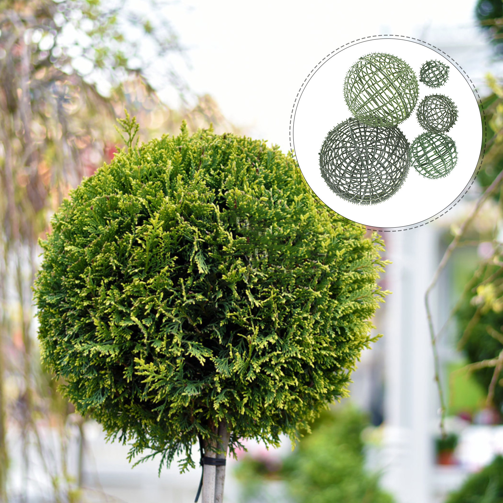 5Pcs Floral Plant Topiary Ball - Wedding Support のレビューと価格