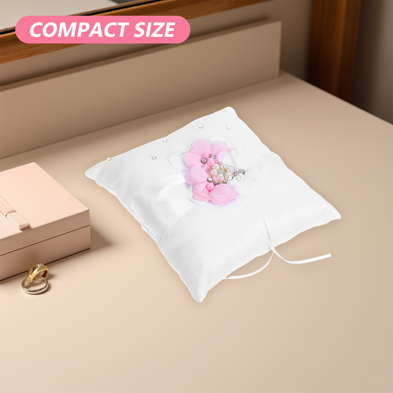 20x20cm Delicate Wedding Ring  - Ring Bearer Pillow のレビューと価格