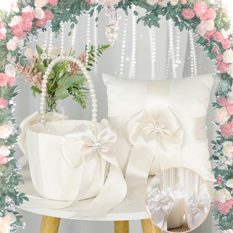 Flower Girl Basket Ring Bearer - Ring Bearer Pillow のレビューと価格