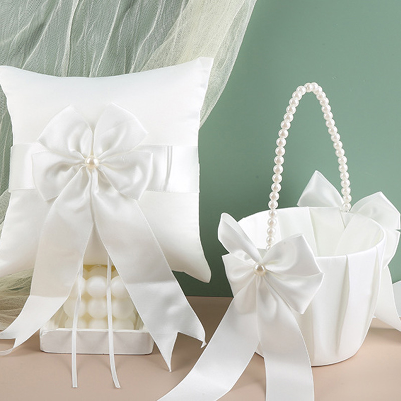 Flower Girl Basket Ring Bearer - Ring Bearer Pillow のレビューと価格