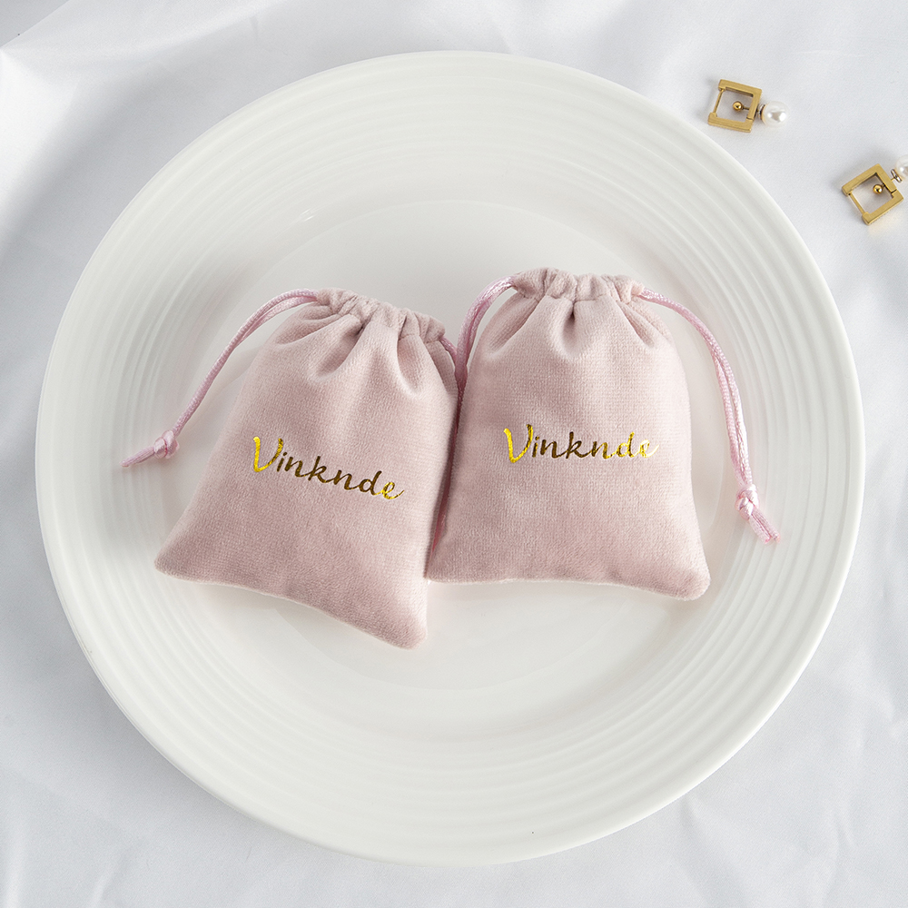 50/100Pcs Pink Velvet Drawstri - Wedding Package Gold のレビューと価格