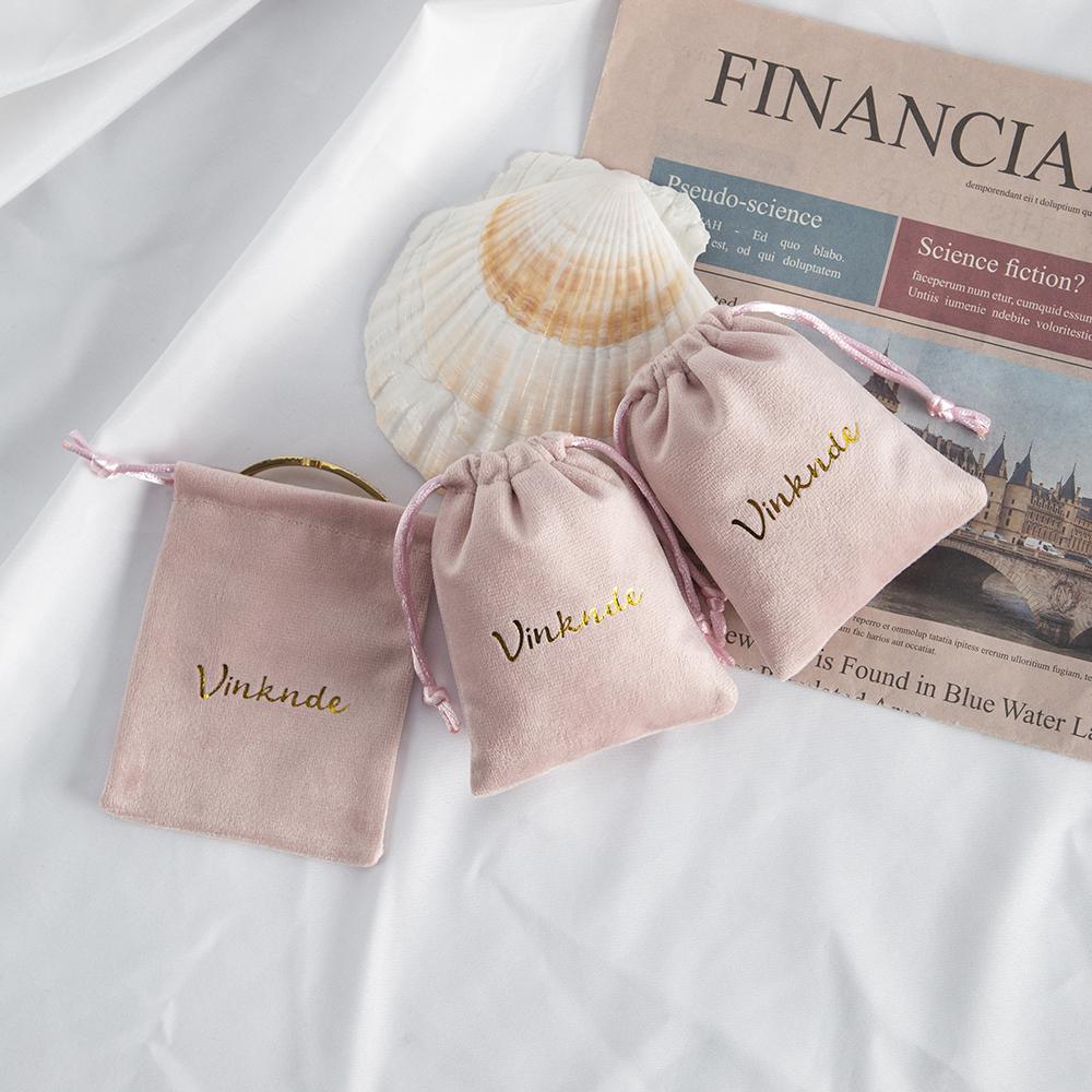 50/100Pcs Pink Velvet Drawstri - Wedding Package Gold のレビューと価格