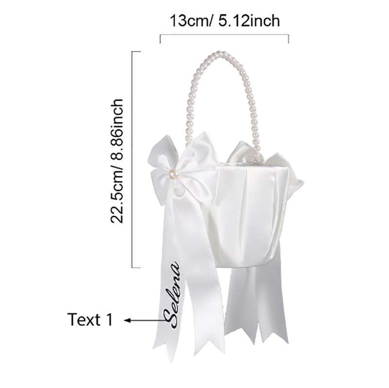 Custom Name Flower Girl Basket - Ring Bearer Pillow のレビューと価格