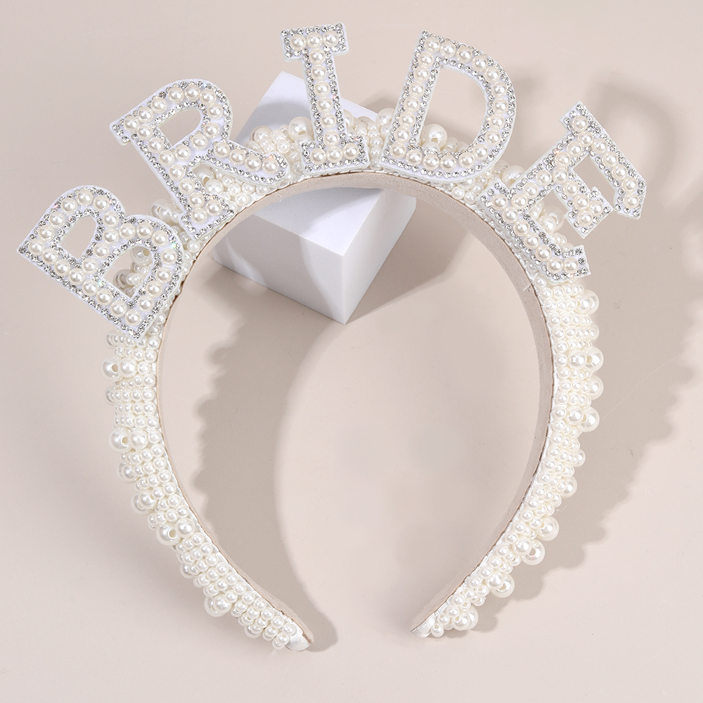Pearl Headband Diadem Luxury B - Wedding Supply List のレビューと価格