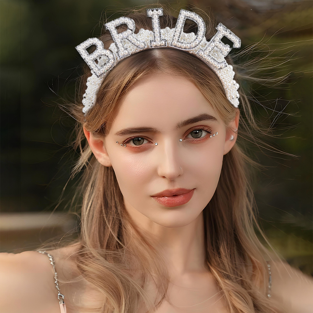 Pearl Headband Diadem Luxury B - Wedding Supply List のレビューと価格