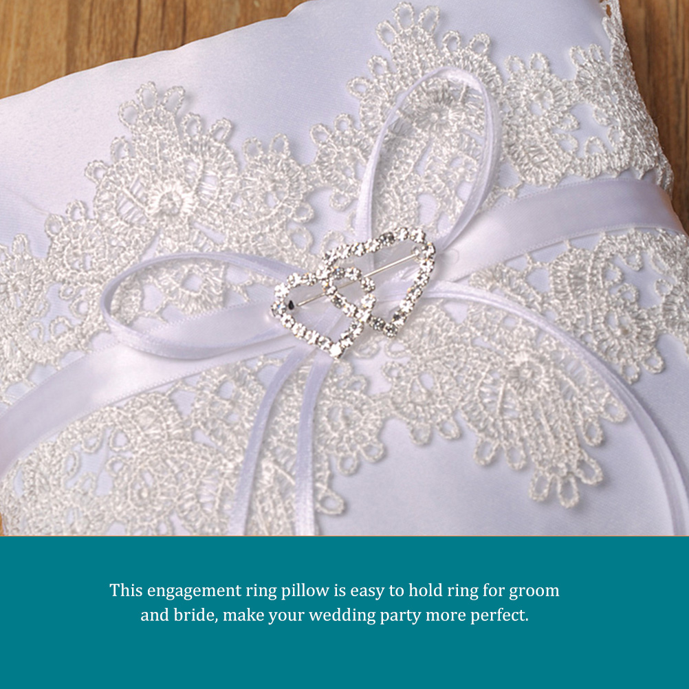 Lace Ring Pillow Club Decorati - Ring Bearer Pillow のレビューと価格