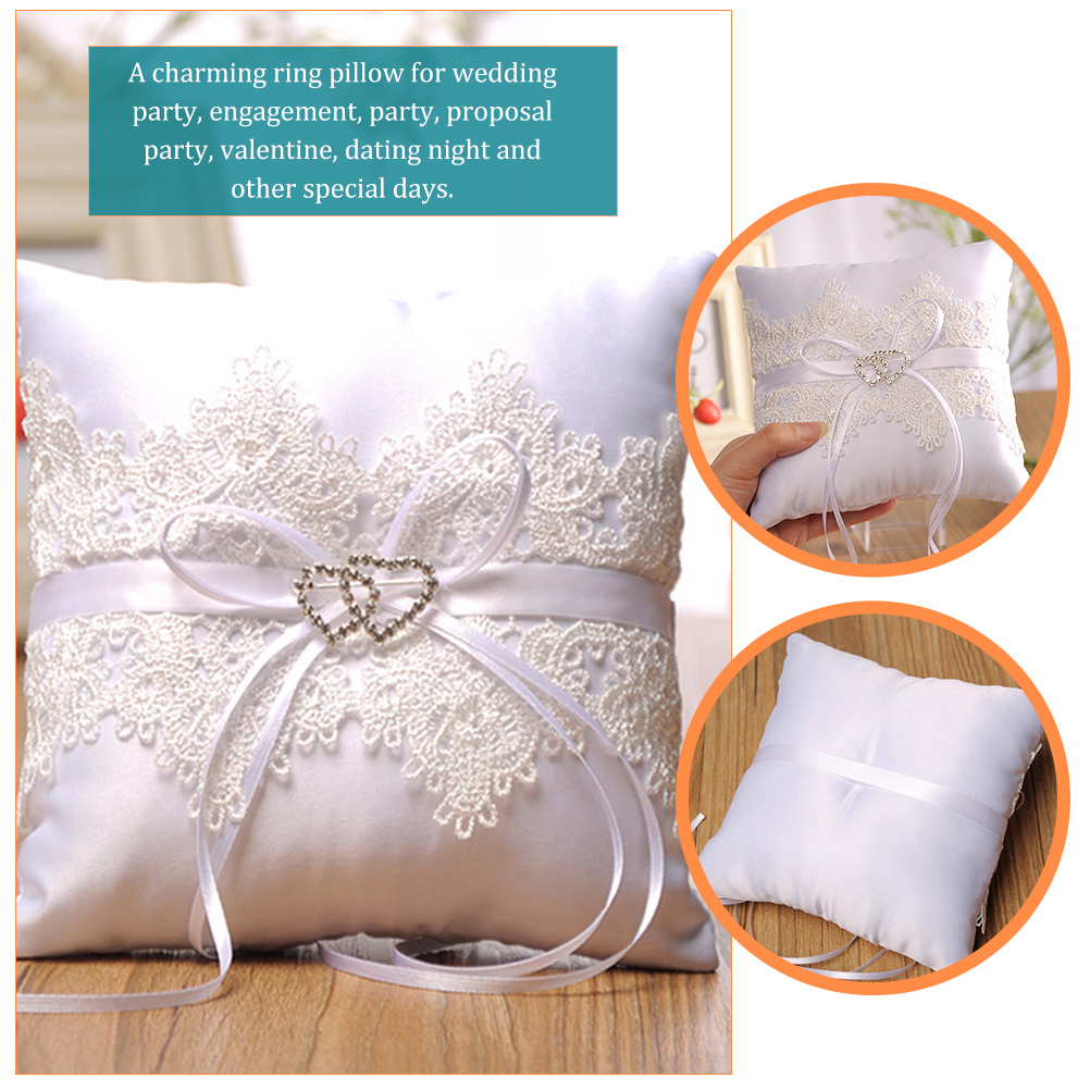 Lace Ring Pillow Club Decorati - Ring Bearer Pillow のレビューと価格